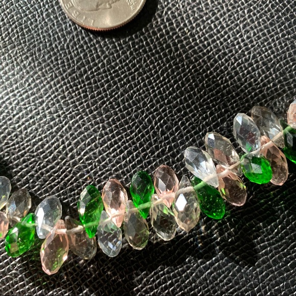 Handcrafted Necklace Set made w/ Faceted Celestial Crystals & 925 Clasp - Picture 4 of 10